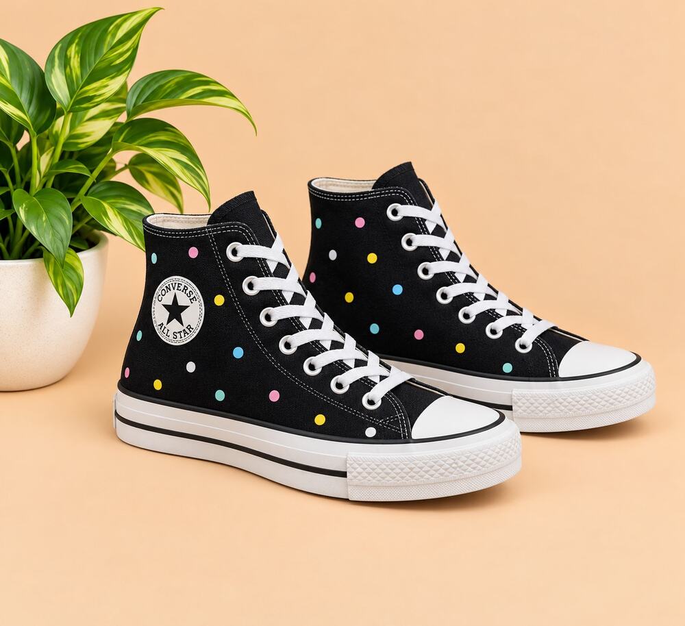 NWT Converse Uni Chuck Taylor® All Star® Eva Lift Black/White/Egret 6 Big Kid M